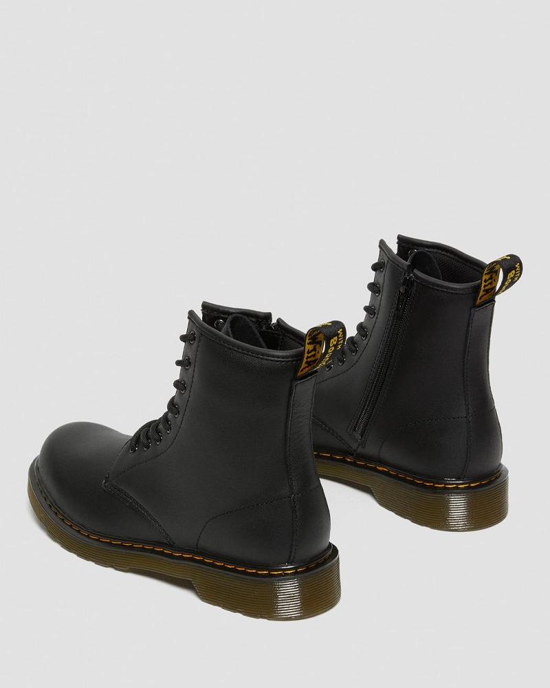 Dr Martens Youth 1460 Softy T Leren Veterlaarzen Kinderen Zwart | NL 110UZG